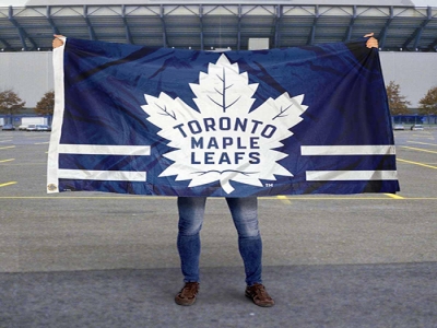 Custom NHL Toronto Maple Leafs flag