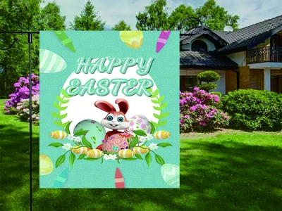 Customized Easter Day Garden Flag