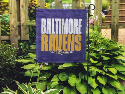 Custom Baltimore Ravens garden Flag