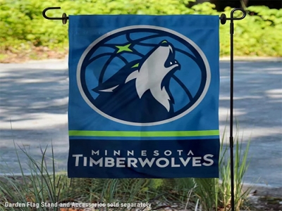 Custom Minnesota Timberwolves Garden Flag