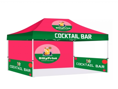 Customized outdoor commercial advertising tents