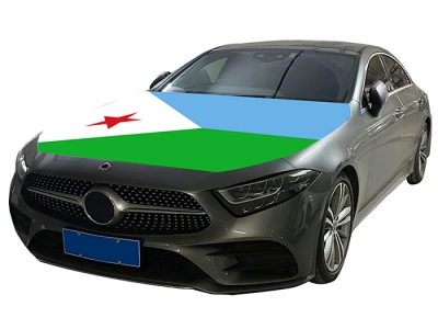 Custom Djibouti car cover flag