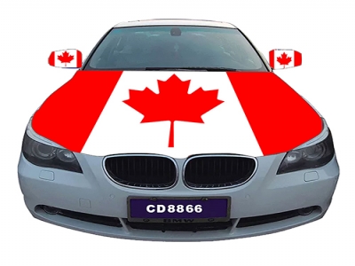 Custom Canadian car cover flag