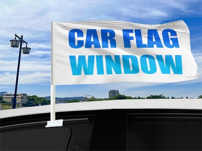 Custom logo car flag