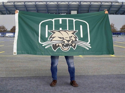 Custom NCAA Ohio Bobcats flag