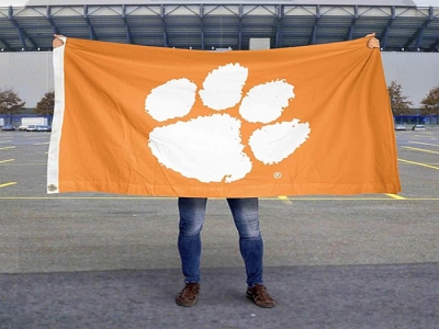 Custom NCAA Clemson Tigers flag