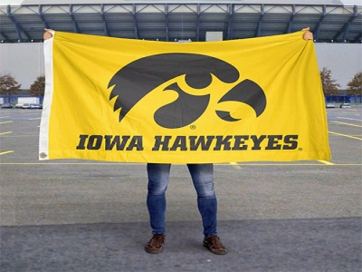 Custom NCAA Iowa Hawkeyes Flag