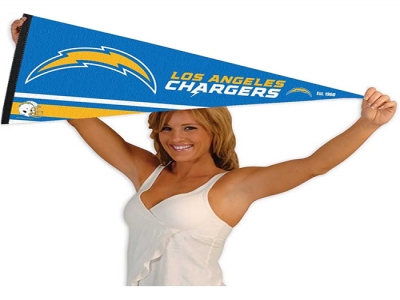 Custom NFL Los Angeles Chargers Pennant