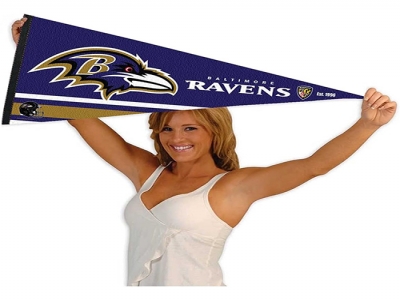 Custom NFL Baltimore Ravens Pennant