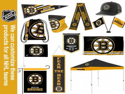 Custom NHL Boston Bruins flag