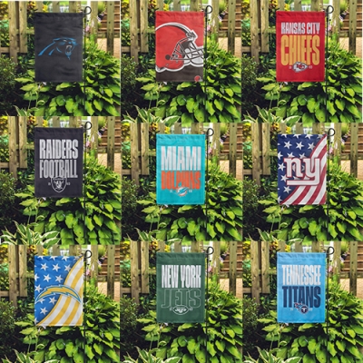 Custom NFL garden flags