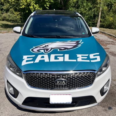 Customized NFL Philadelphia Eagles Car Engine Cover Flag