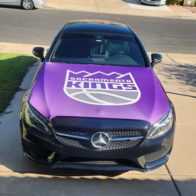 Custom Sacramento Kings car hood flag