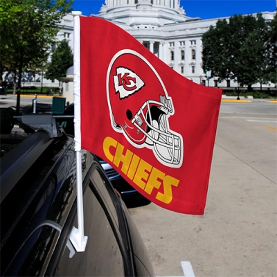 Custom Kansas City Chiefs Car Flag