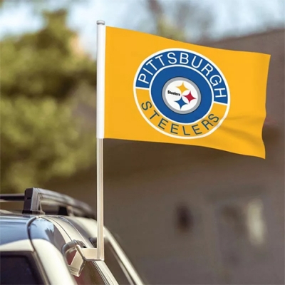 Custom Pittsburgh Steelers Car Flag