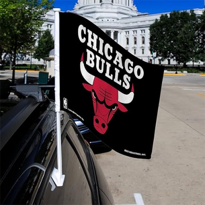 Custom NBA Chicago Bulls Car Flag