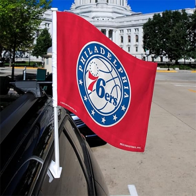 Custom NBA Philadelphia 76ers Car Flag