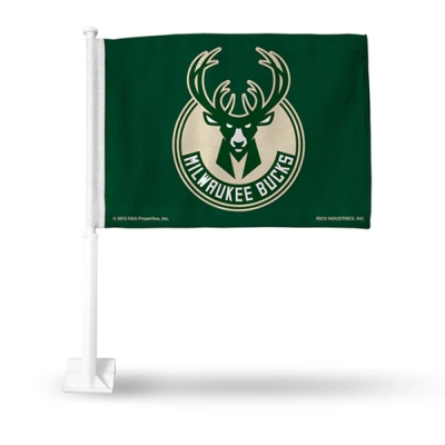 Custom NBA Milwaukee Bucks Car Flag