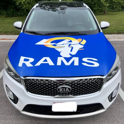 Customized Los Angeles Ram Car Engine Cover Flag