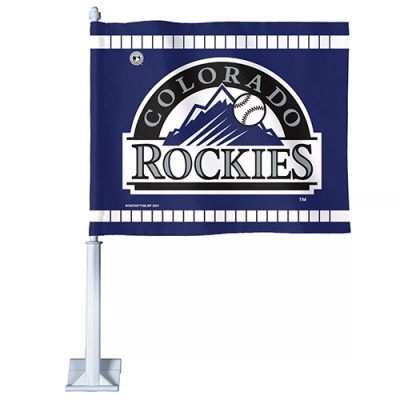 Custom MLB Colorado Rockies Car Flag