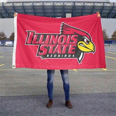 Custom Illinois State Redbirds Flag