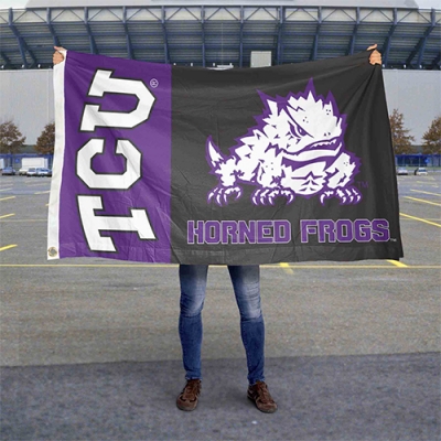 Custom TCU Horned Frogs Flag