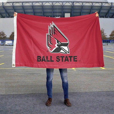 Custom NCAA Ball State Cardinals flag