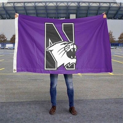 Custom NCAA Northwestern Wildcats Flag