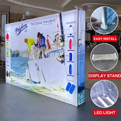 Customize the built-in light tube pop up backdrop banner