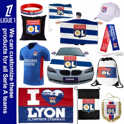 Custom Olympique lyonnais Flag